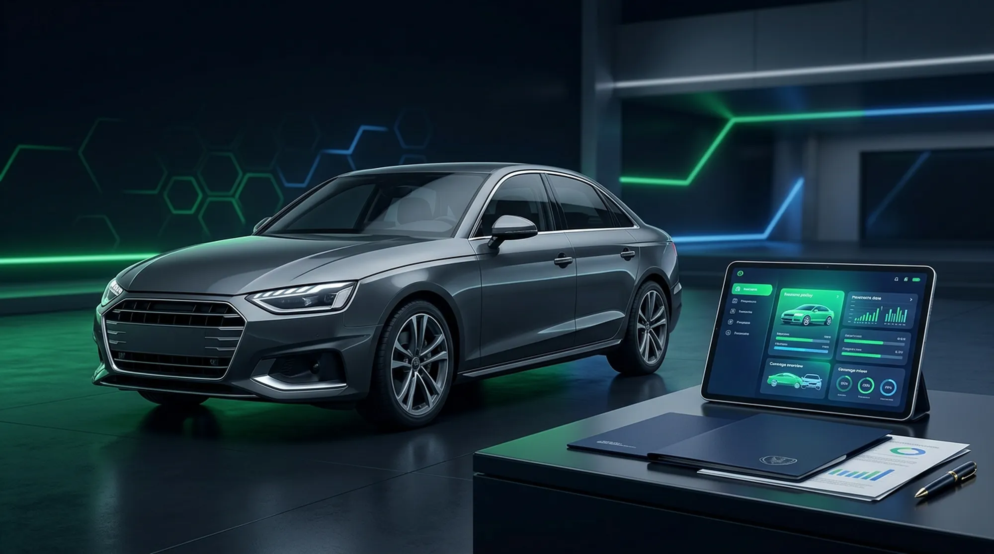 Рабочее пространство со страховыми документами